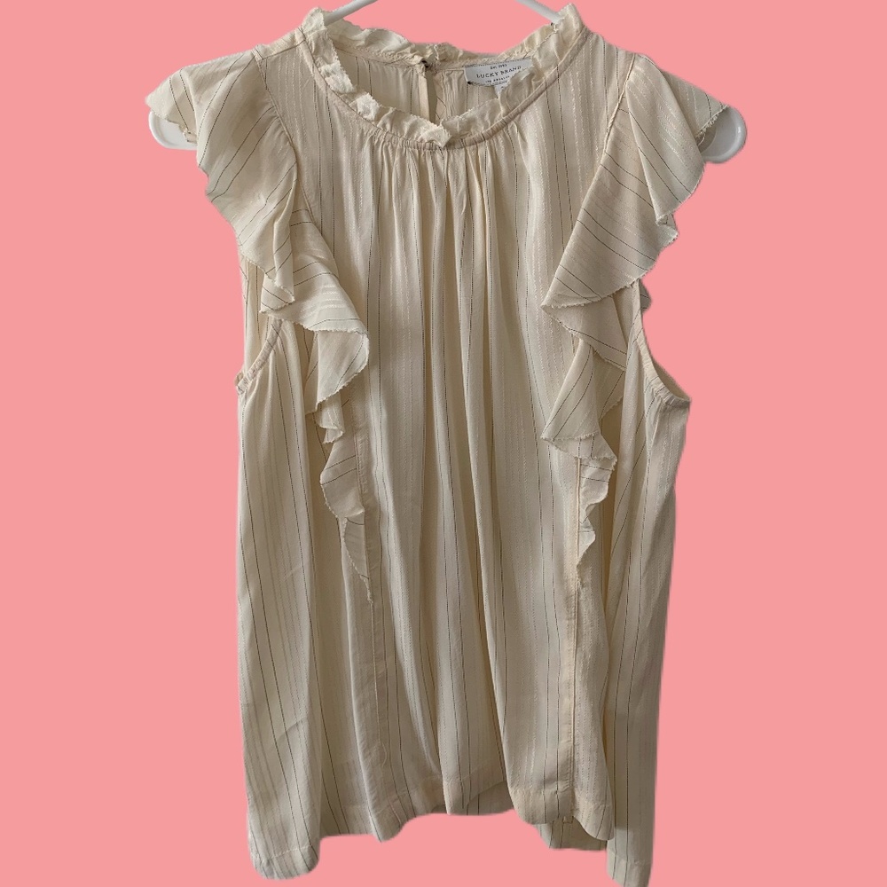 White with black stripes blouse